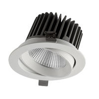 LED Adjustable Angle Recessed Downlight  Silver Reflector Living Room Lighting Recessed Ceiling Light Color Temperature 45-56WATTS，220-240 VOLTS, MS-DL1135